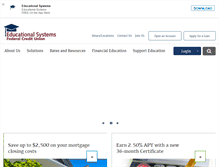 Tablet Screenshot of esfcu.org